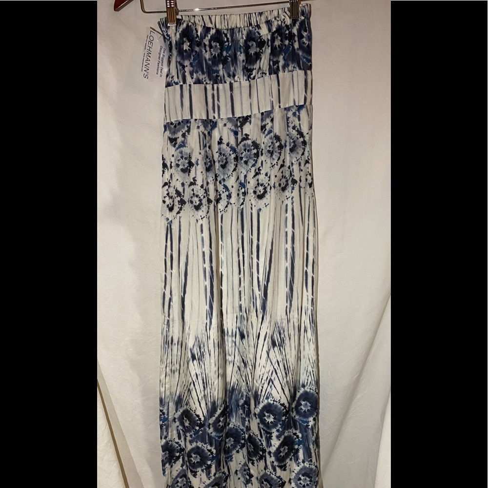Lohmans strapless type-dye dress